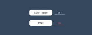 CSRF Tokenをヘッダにつけずに送ると、ステータスコード403でNGになる