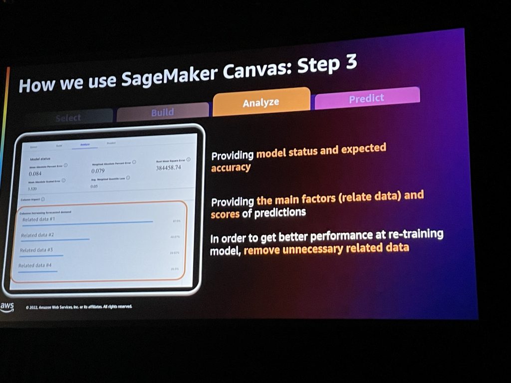 SageMaker Canvas データの分析