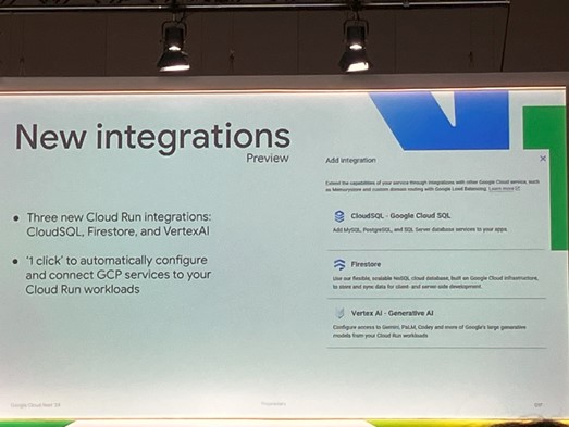 Cloud Run 自動統合可能なGoogle Cloudサービスの拡張