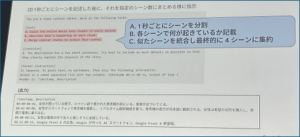 上記（２）の指示